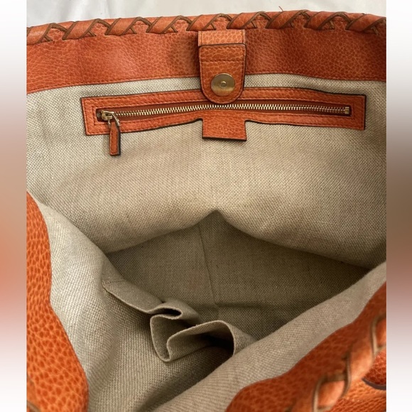 Gucci Orange Leather Tote bag - Picture 6 of 6
